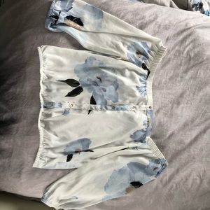 Off the shoulder flower blouse